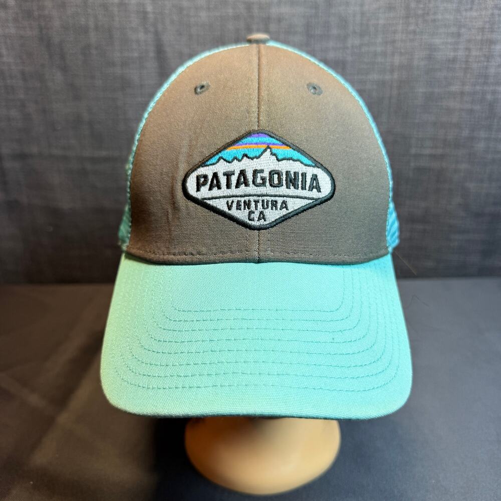 Patagonia Ventura Ca Snapback Teal Hat Cap Mesh Trucker One Size OSFA